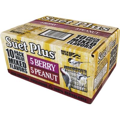 Wildlife Sciences Suet Plus Mixed Berry & Peanut 10 Pack