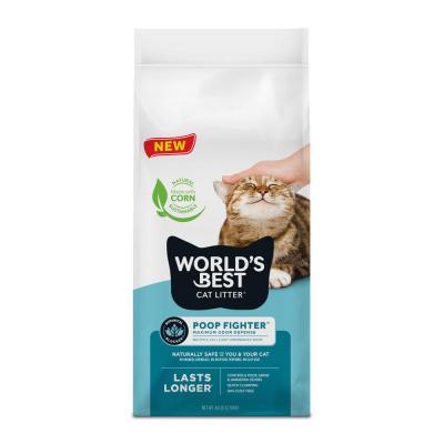 World's Best Cat Litter Poop Fighter Maximum Odor Defense Cat Litter 28 lb.