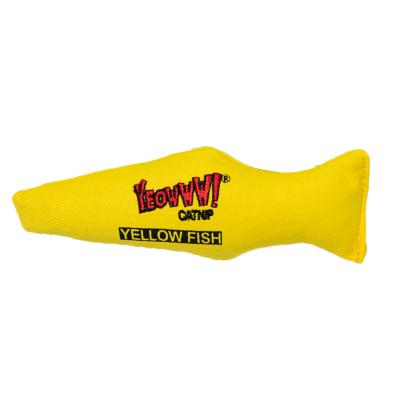 Yeowww Catnip Yellow Fish Cat Toy