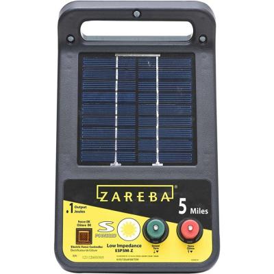 Zareba Solar Low Impedance Charger Black 5 Mile