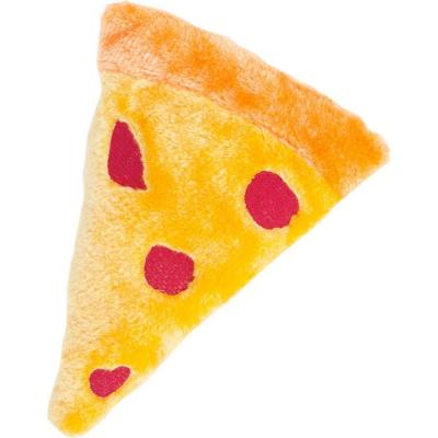 Zippy Paws Squeaky Plush Dog Toy Pizza