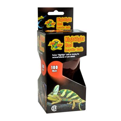 Zoo Med Nightlight Red Reptile Bulb Red 100 W