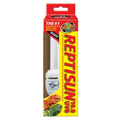 Zoo Med ReptiSun 10.0 UVB Desert Compact Fluorescent Lamp Regular White 26 W