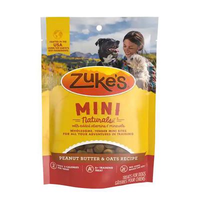 Zukes Mini Naturals Peanut Butter & Oat Recipe Dog Treats 16 oz.