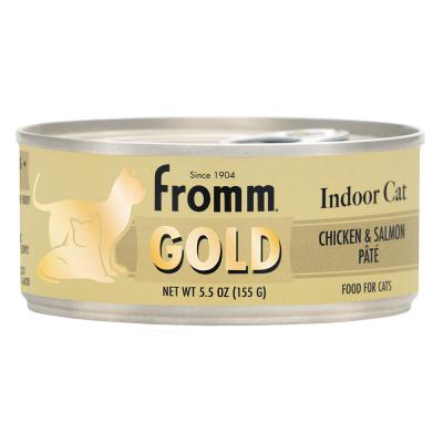 Fromm Gold Cat Can Indoor Cat Pate Chicken & Salmon 5.5 oz